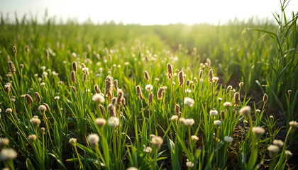researching recultivated field isolated with white highlights, png