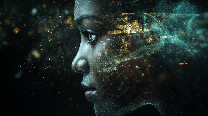 Wall Mural - space in the human mind 17