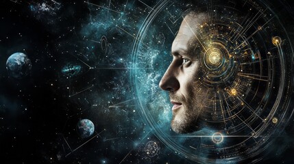 Wall Mural - space in the human mind 26