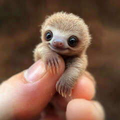 micro baby sloth