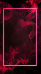 Poster - Crimson smoke frame