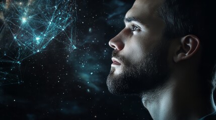 Wall Mural - space in the human mind 34