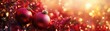 © Anutha - Vibrant red ornaments hanging amidst shimmering lights and rich foliage, creating a warm and festive holiday scene