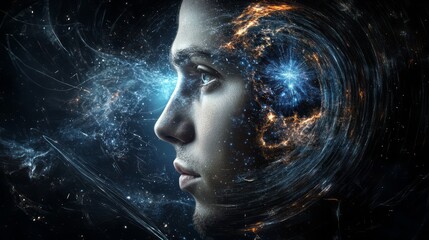 Wall Mural - space in the human mind 38