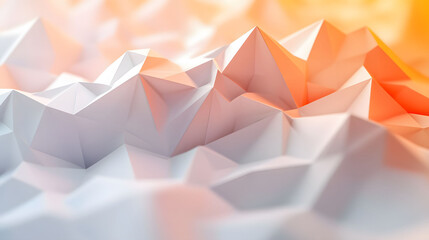 Poster - Abstract mountain peaks
