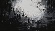 © Galeno - black white pixelated image gritty messy texture visible copy space