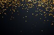 © Kristina - A luxurious black background adorned with scattered gold confetti, ideal for glamorous celebrations or festive events like New Year's, weddings, and anniversaries