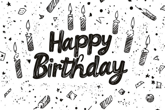 Happy Birthday Illustration design