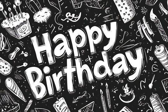 Happy Birthday Illustration design