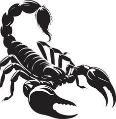 Wall Mural - Scorpion silhouette vector EPS 