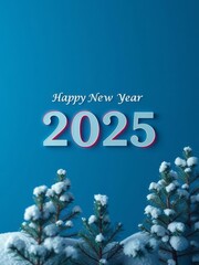 Celebrate the vibrant new year 2025 with sparkling numbers against a shimmering pink background, perfect for festive themes. New Year 2025. Ultra realistic. Photorealistic 