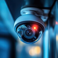 A close-up of an indoor security camera with LED lights on-gigapixel-hq-scale-6_00x