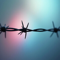 barbed wire fence