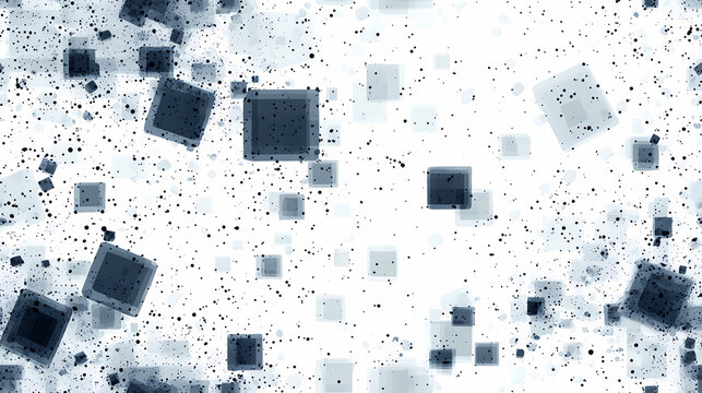 Dynamic Floating Cubes in a Futuristic Technology Backdrop With a Vibrant Atmosphere