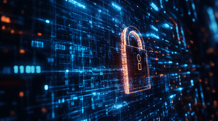Poster - Cyber ??security and data protection internet network security protect business and financial transaction data from cyber attack user private data security encryption