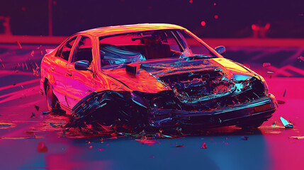 Poster - Car crash 