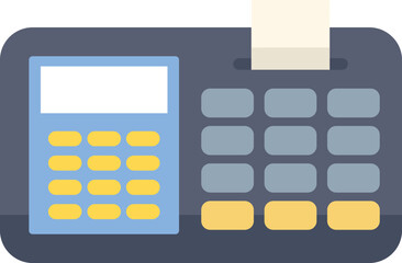 Poster - electronic cash register with a paper receipt being printed from it