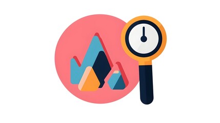 Aufkleber - Clean and simple line icons designed for web usage on a white background showcasing data analysis optimization and price tracking tools  These minimalist graphics are suitable for dashboard reporting