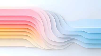 Aufkleber - This captivating minimalist abstract background features a mesmerizing interplay of flowing curved lines and subtle gradient shades creating a sense of movement and sleek modern design