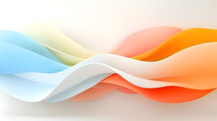 Leinwandbilder - Flowing gradient tones and curved lines intertwining in a clean modern and minimalist abstract background representing movement elegance and a sophisticated digital design