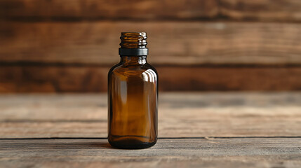 Poster - Medicine bottle isolated on a wooden table