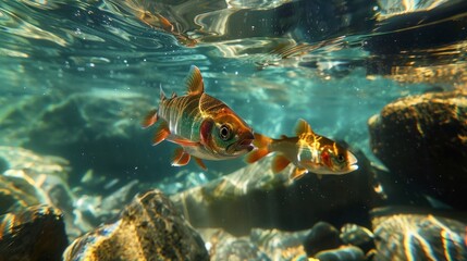 Two fish underwater