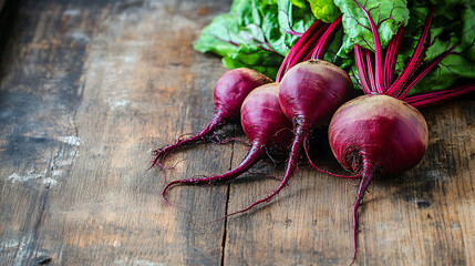 Aufkleber - Beetroot isolated on a wooden table