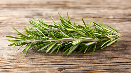 Poster - Rosemary isolated on a wooden table