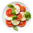 © apinun - Caprese Salad Delight, vibrant fresh mozzarella paired with ripe tomatoes and fragrant basil, a classic Italian dish bursting with flavor