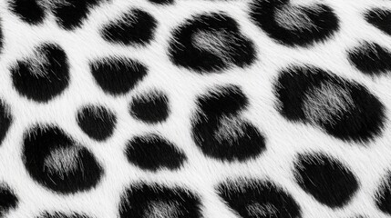 seamless animal print pattern in black color