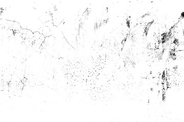 Wall Mural - Grunge background of black and white. Abstract illustration texture of cracks, chips, dot. Dirty monochrome pattern of the old worn surface.