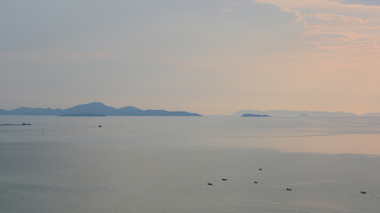 Wall Mural - beautiful view of sea and sky in the morning, natural background