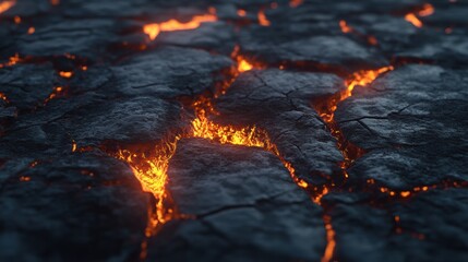 Cracking hot lava texture