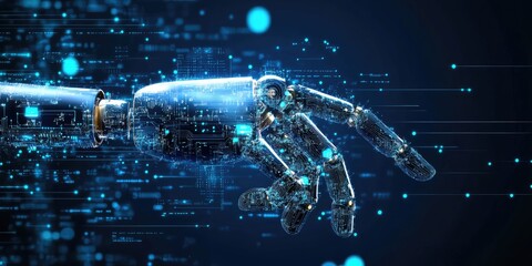 Aufkleber - Digital transformation technology strategy, digitization and digitalization of business processes and data, optimize and automate operations, customer service management,
