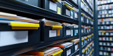 Leinwandbilder - online documentation database, Document Management System (DMS), online documentation database and process automation to efficiently manage files, Corporate business tech