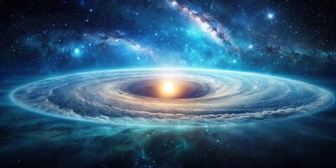 Wall Mural - stunning image of the universe reflecting its beginning