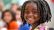 © venusvi - American child in multicultural setting: A child participating in a multicultural event or celebration, learning about different cultures, reflecting the diverse experiences in America.