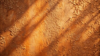 Wall Mural - Textured Wall Bathed in Golden Light, Displaying the Beauty of Natural Shadows and Subtle Surface Imperfections