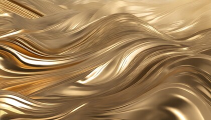 3D design of gold flow, presenting the beauty of texture flow