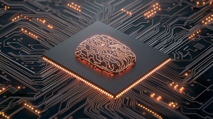 Poster - AI Technology and Design Concept Illustration