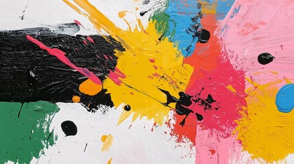 Poster - Vibrant Color Explosion with High Contrast Effects
