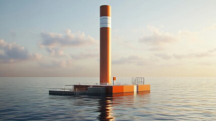Aufkleber - Modular industrial chimney designs for renewable energy plants, allowing for easy upgrades and integration with sustainable technologies