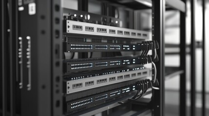 Aufkleber - Modular switch: A modular network switch system that can be customized and expanded with different modules, offering flexibility to adapt to growing network demands.