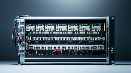 Poster - Modular switch: A modular network switch system that can be customized and expanded with different modules, offering flexibility to adapt to growing network demands.