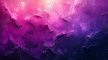 Dark purple blue black abstract grainy background, glowing vibrant colour gradient shape, noise texture poster header banner cover design