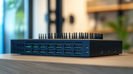 Poster - Network switch with Layer 3 support for remote offices: A Layer 3 network switch deployed in a remote office, providing advanced routing and network segmentation capabilities for distributed teams.