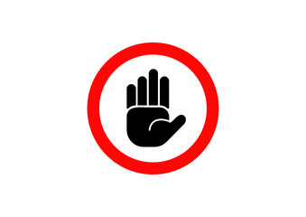 Wall Mural - Stop Limit icon