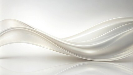Poster - grey background with elegant transparent fluid smooth abstract swoosh border line. speed futuristic 