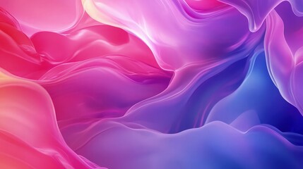 Wall Mural - Abstract colorful liquid animation with smooth flowing gradients in vibrant pink, purple, and blue, blending seamlessly into a fluid and dynamic texture.