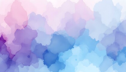 Wall Mural - Fantasy smooth light pink, purple shades and blue watercolor paper textured for grunge design, vintage cards, and templates. Pastel ink colors wet effect hand drawn canvas aquarelle background. 
